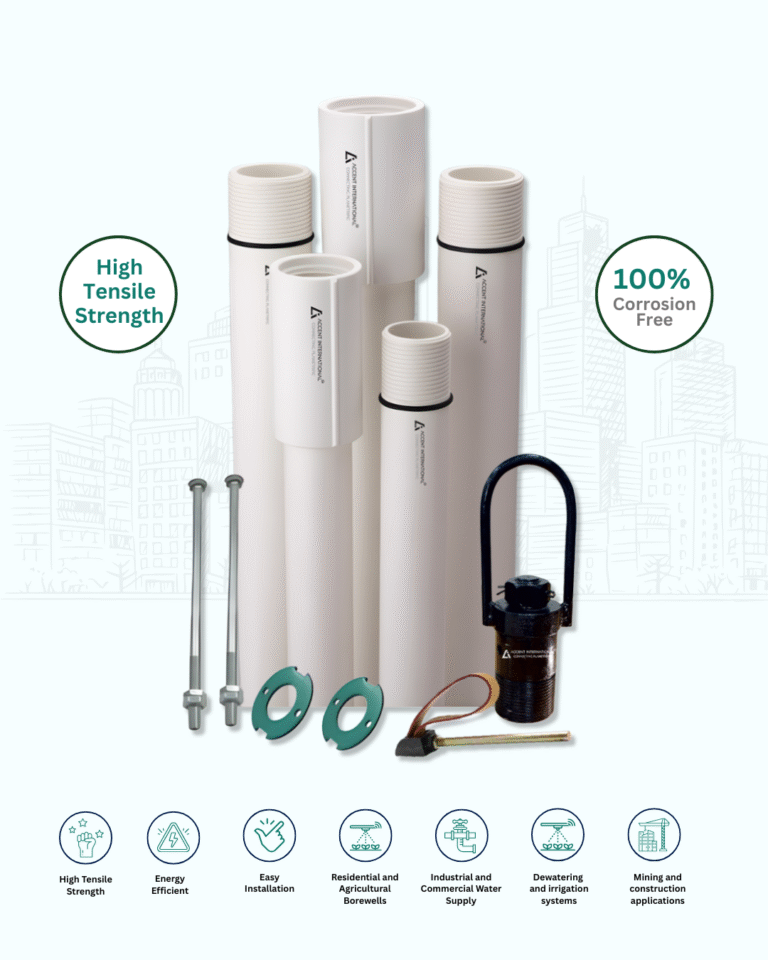 Best UPVC Column Pipes for Boreholes & Submersible Pumps-